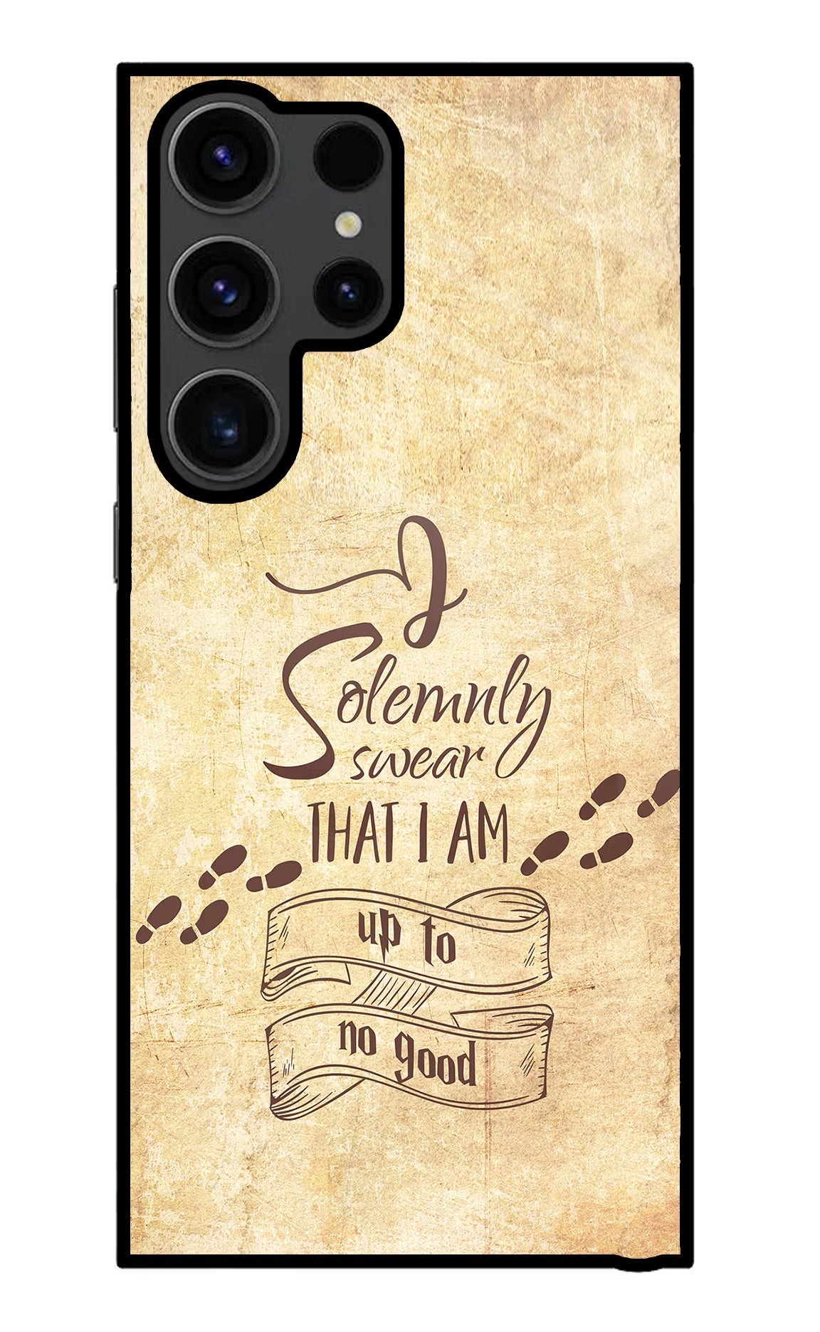I Solemnly swear that i up to no good Samsung S23 Ultra Glass Case Back Cover by Casekaro
