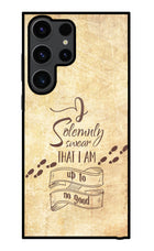 I Solemnly swear that i up to no good Samsung S23 Ultra Glass Case