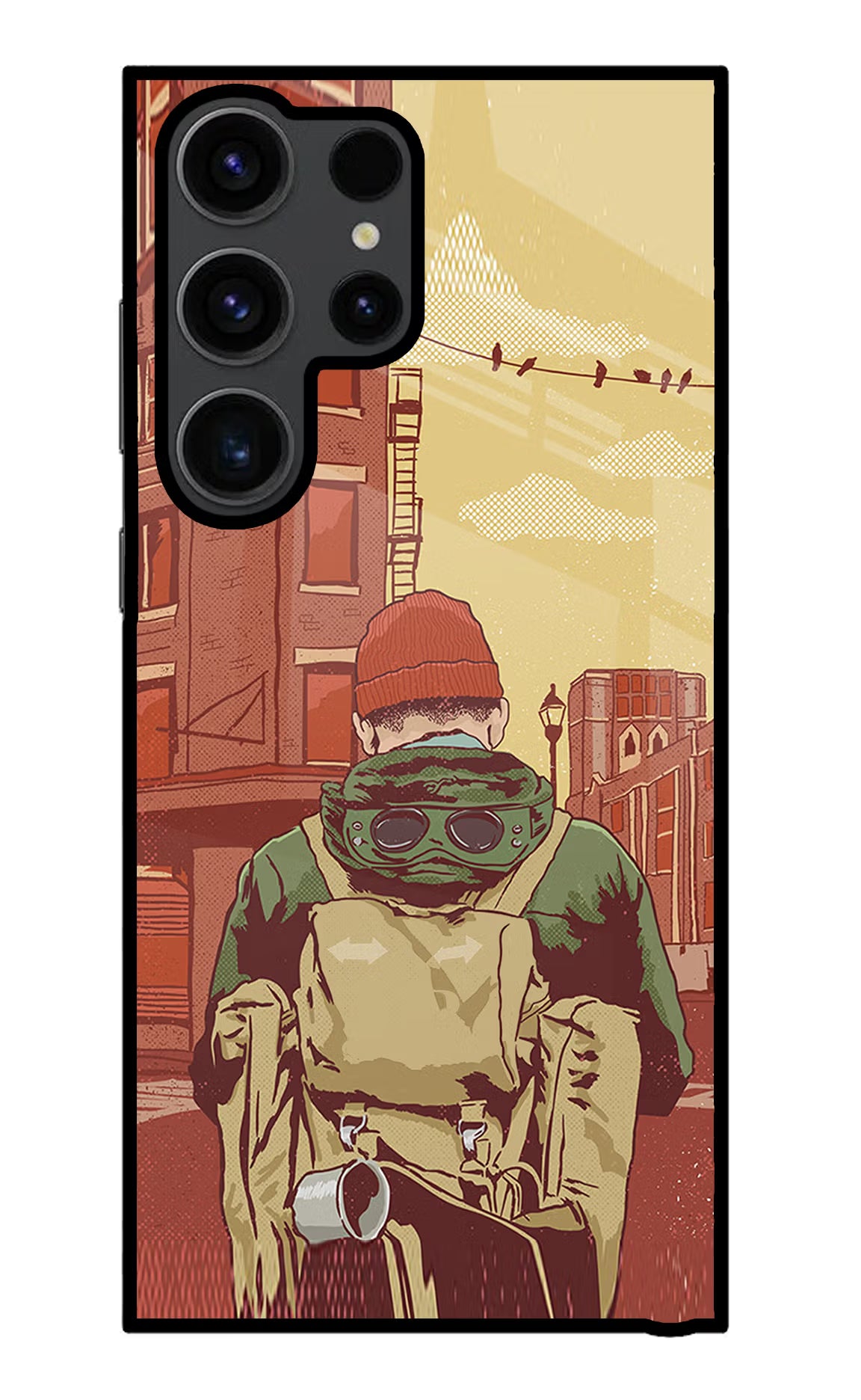 Adventurous Samsung S23 Ultra Glass Case Back Cover by Casekaro