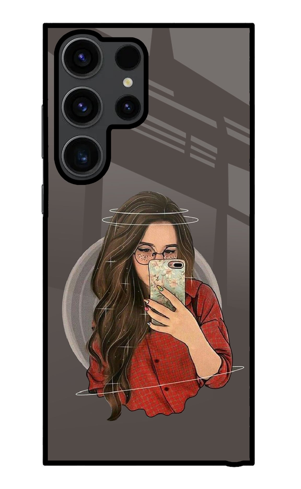 Selfie Queen Samsung S23 Ultra Glass Case