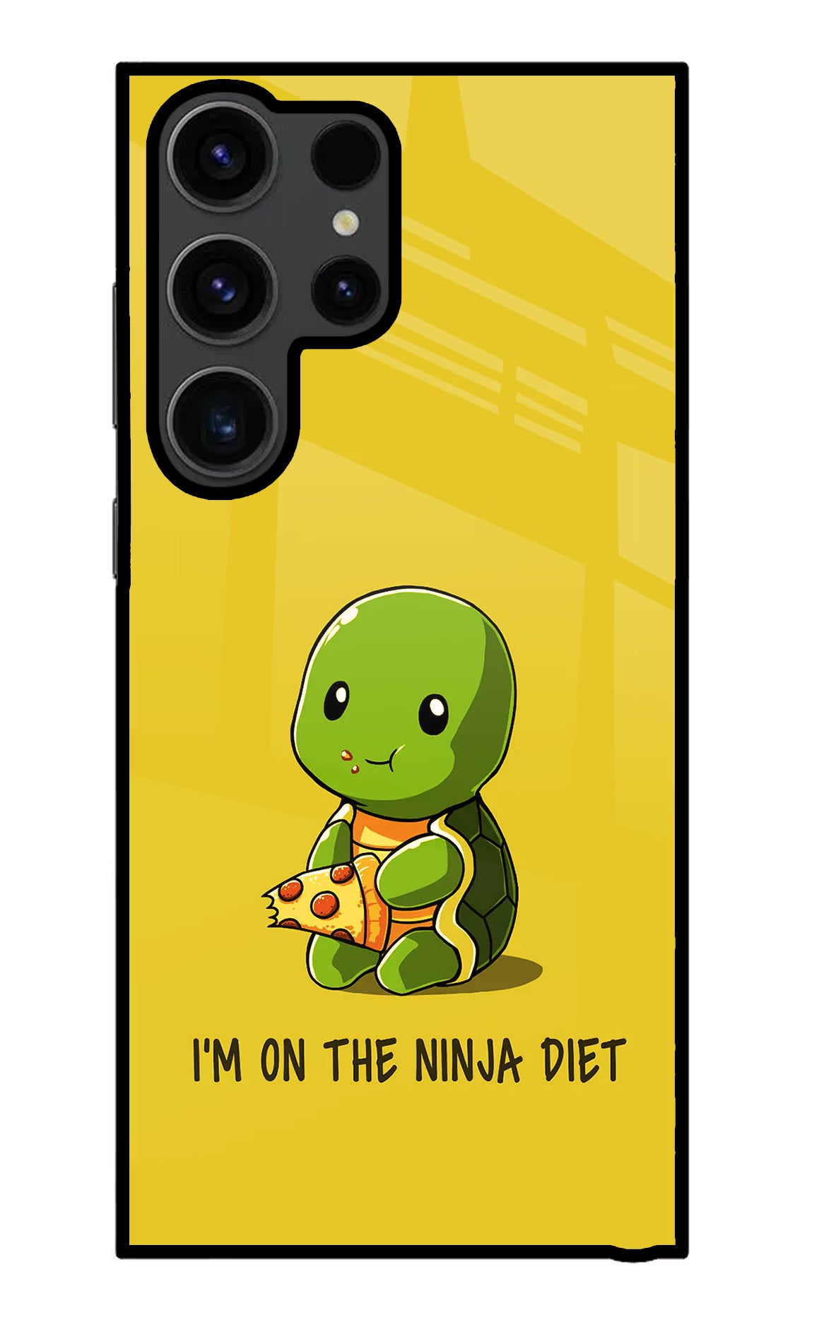 I'm on Ninja Diet Samsung S23 Ultra Glass Case Back Cover by Casekaro