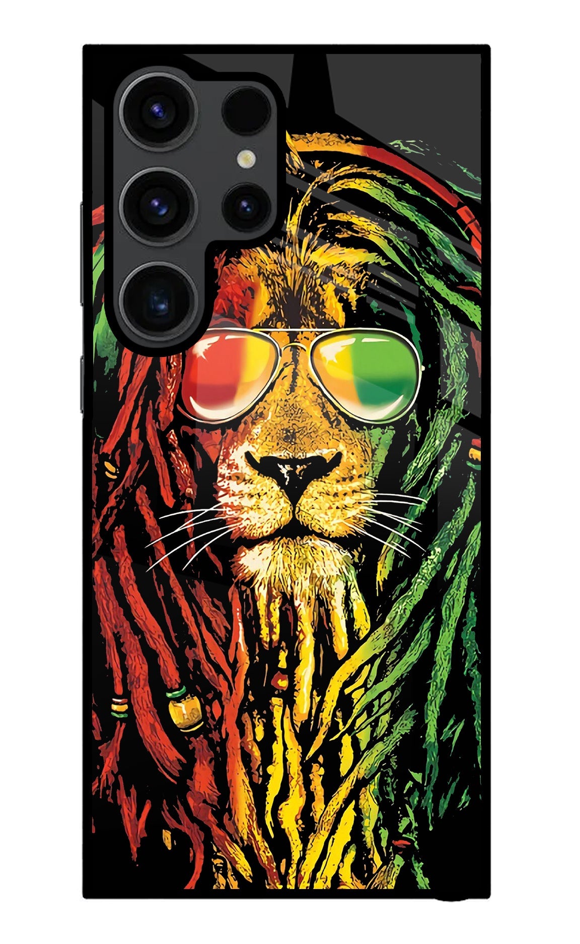 Rasta Lion Samsung S23 Ultra Glass Case