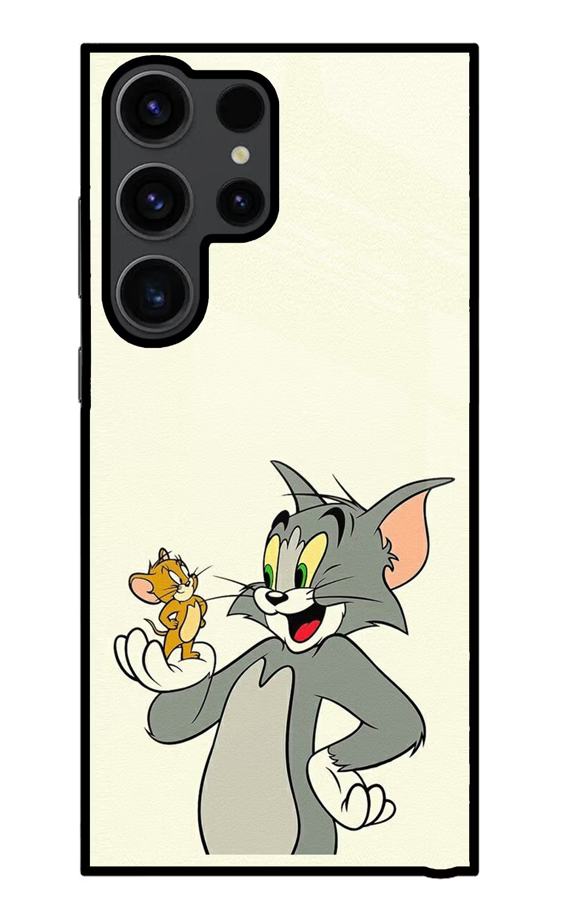Tom & Jerry Samsung S23 Ultra Glass Case Back Cover by Casekaro