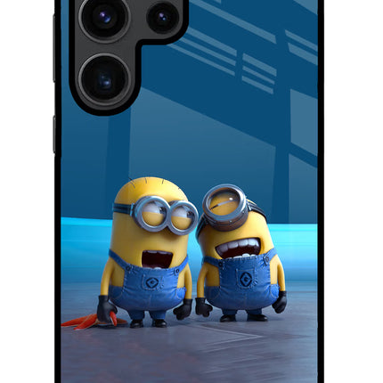 Minion Laughing Samsung S23 Ultra Glass Case