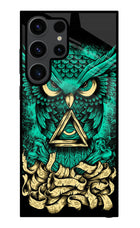 Green Owl Samsung S23 Ultra Glass Case
