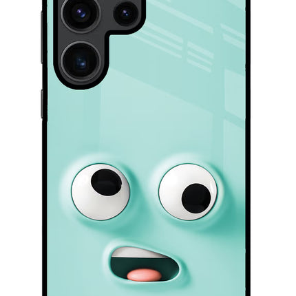 Funny Cartoon Samsung S23 Ultra Glass Case Back Cover by Casekaro