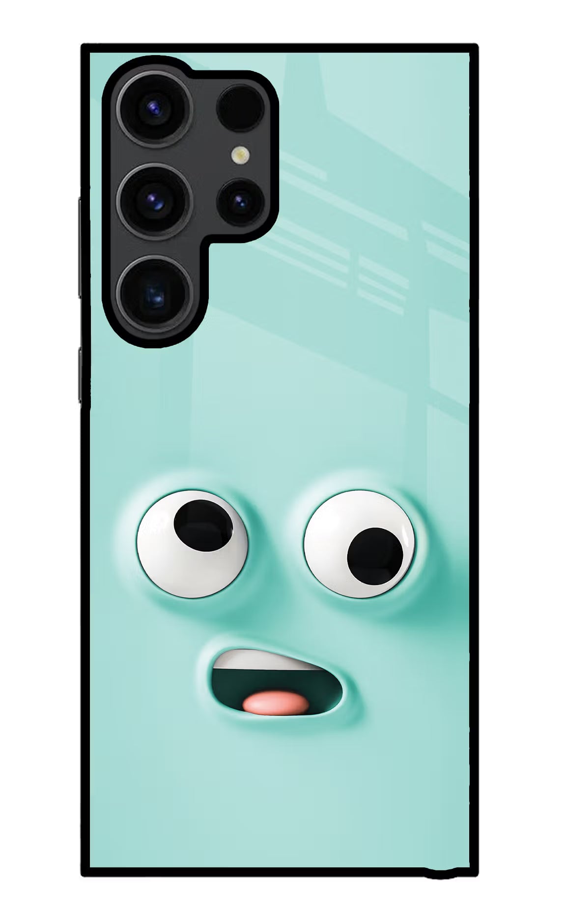 Funny Cartoon Samsung S23 Ultra Glass Case Back Cover by Casekaro