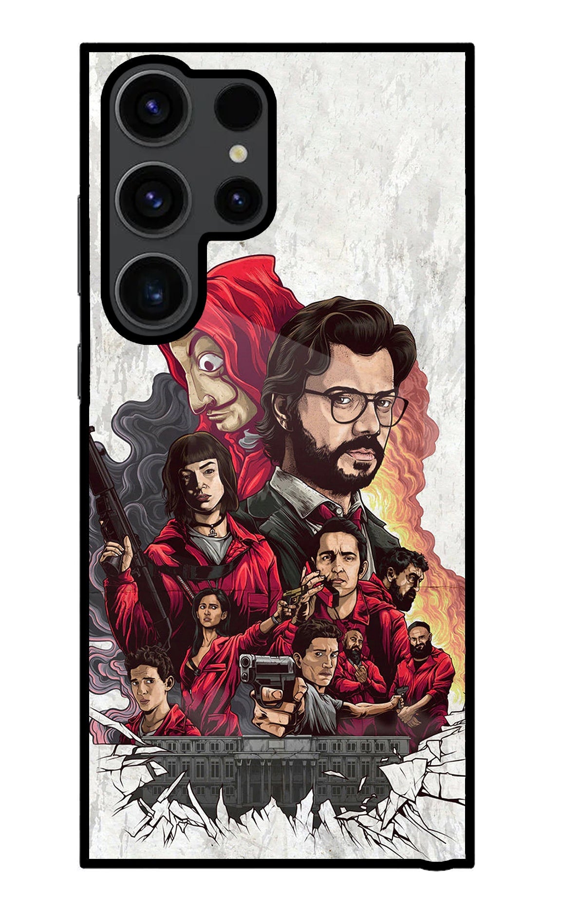 Money Heist Artwork Samsung S23 Ultra Back Cover