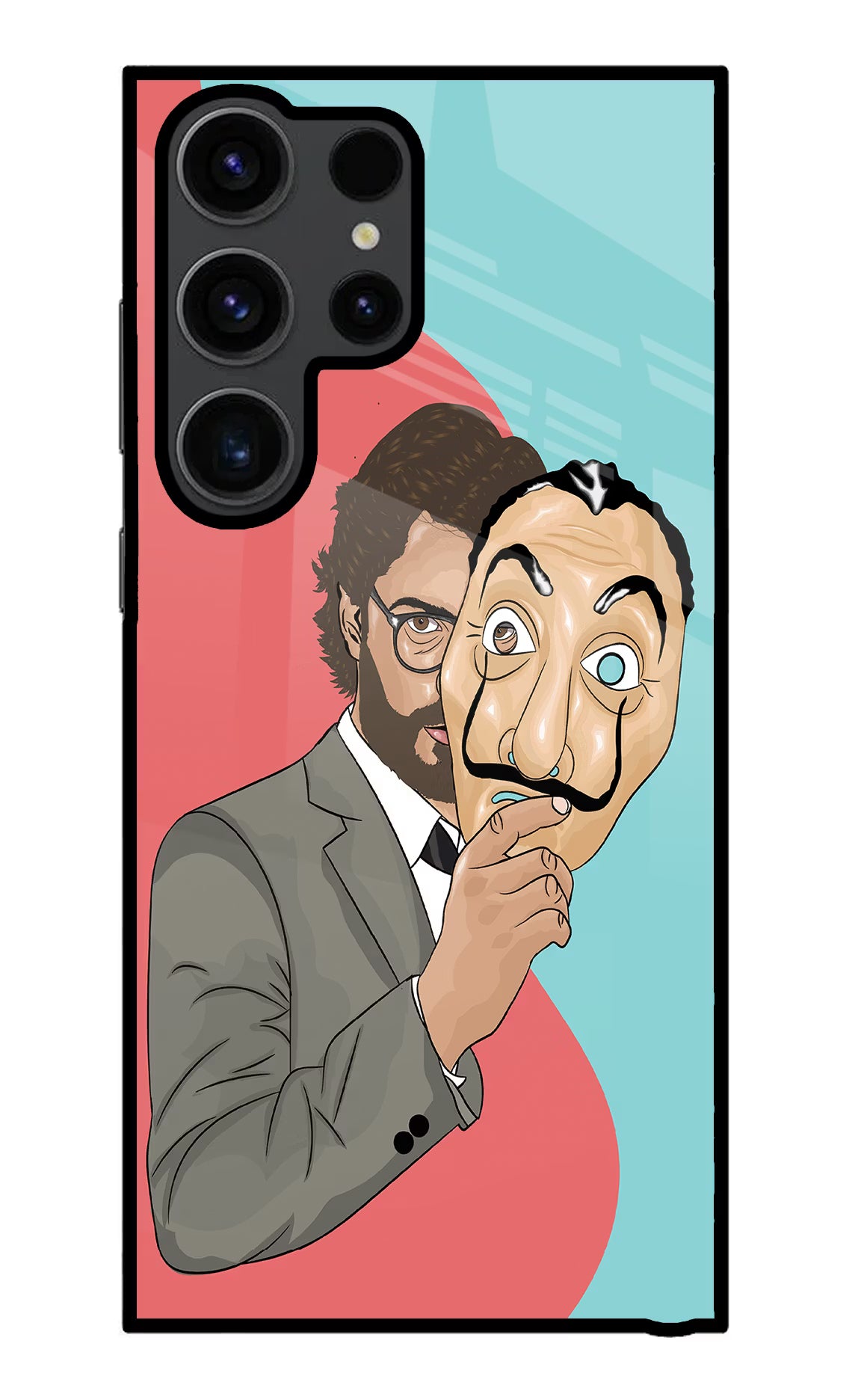 Professor Samsung S23 Ultra Glass Case Back Cover by Casekaro