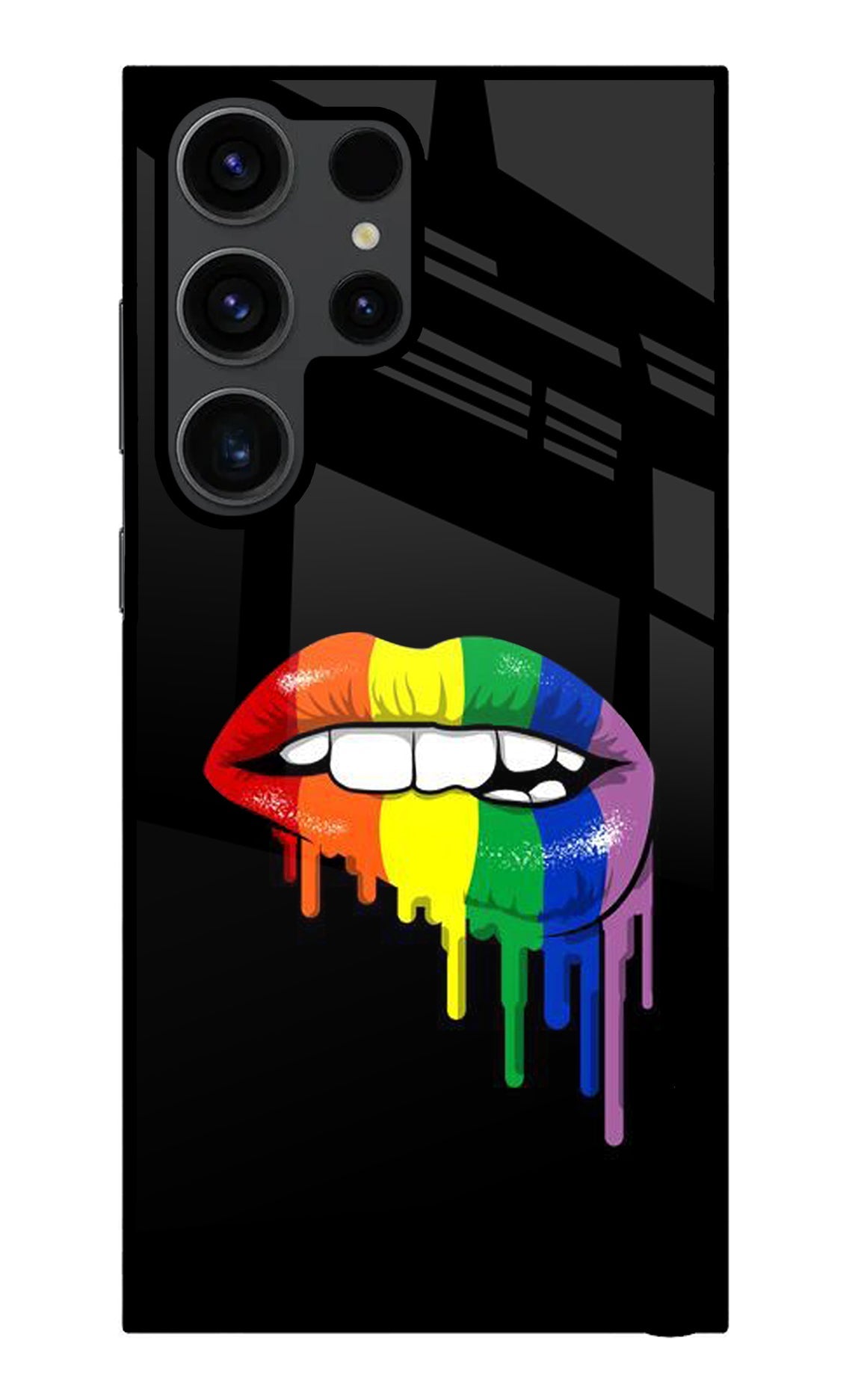 Lips Biting Samsung S23 Ultra Glass Case