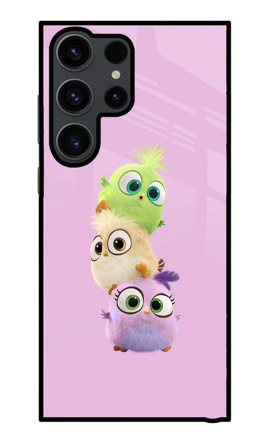 Cute Little Birds Samsung S23 Ultra Glass Case