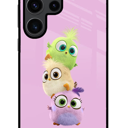 Cute Little Birds Samsung S23 Ultra Glass Case