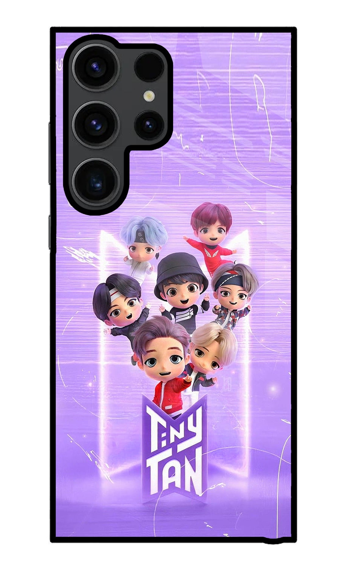 BTS Tiny Tan Samsung S23 Ultra Glass Case