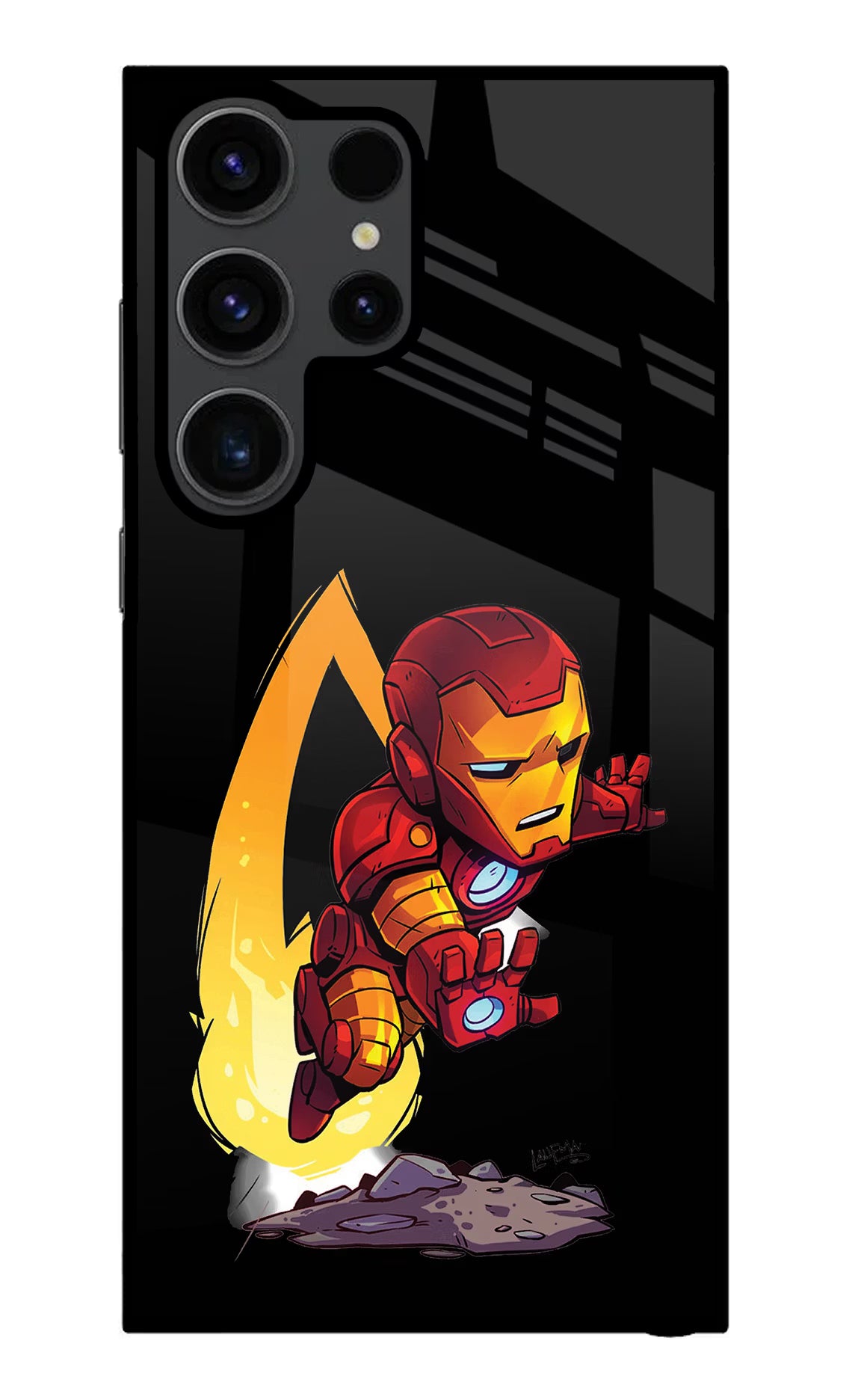 IronMan Samsung S23 Ultra Glass Case Back Cover by Casekaro