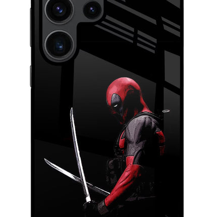 Deadpool Samsung S23 Ultra Glass Case Back Cover by Casekaro
