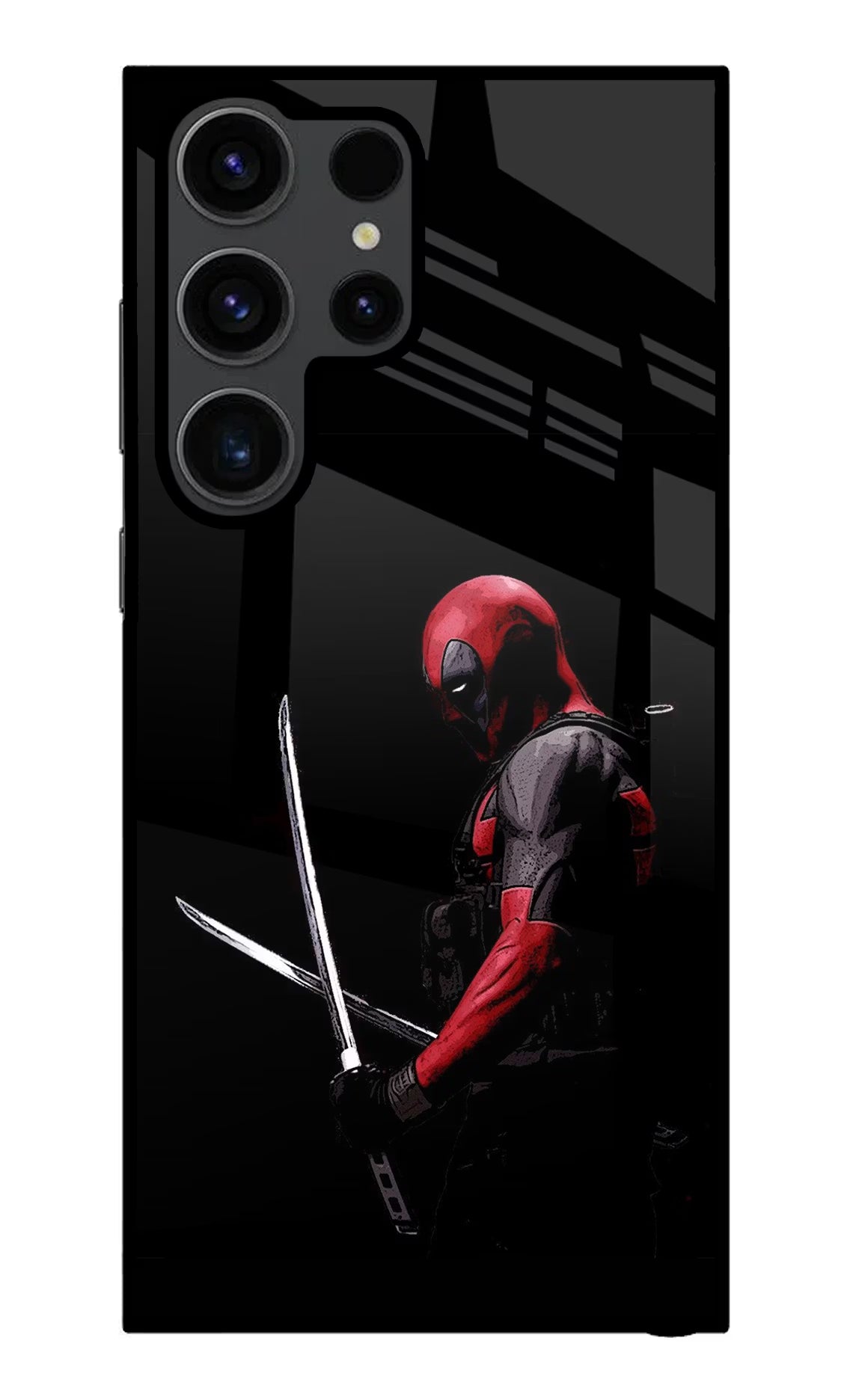Deadpool Samsung S23 Ultra Glass Case Back Cover by Casekaro