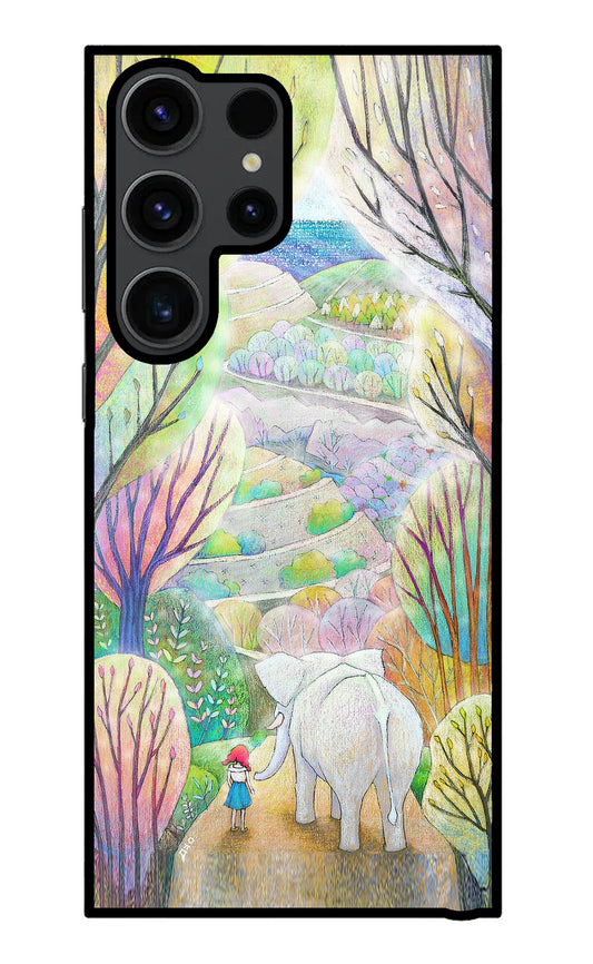 Nature Painting Samsung S23 Ultra Glass Case