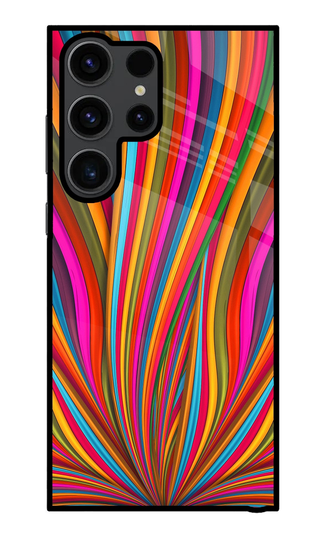 Trippy Wavy Samsung S23 Ultra Glass Case