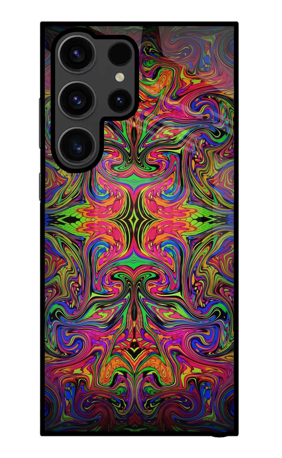 Psychedelic Art Samsung S23 Ultra Glass Case