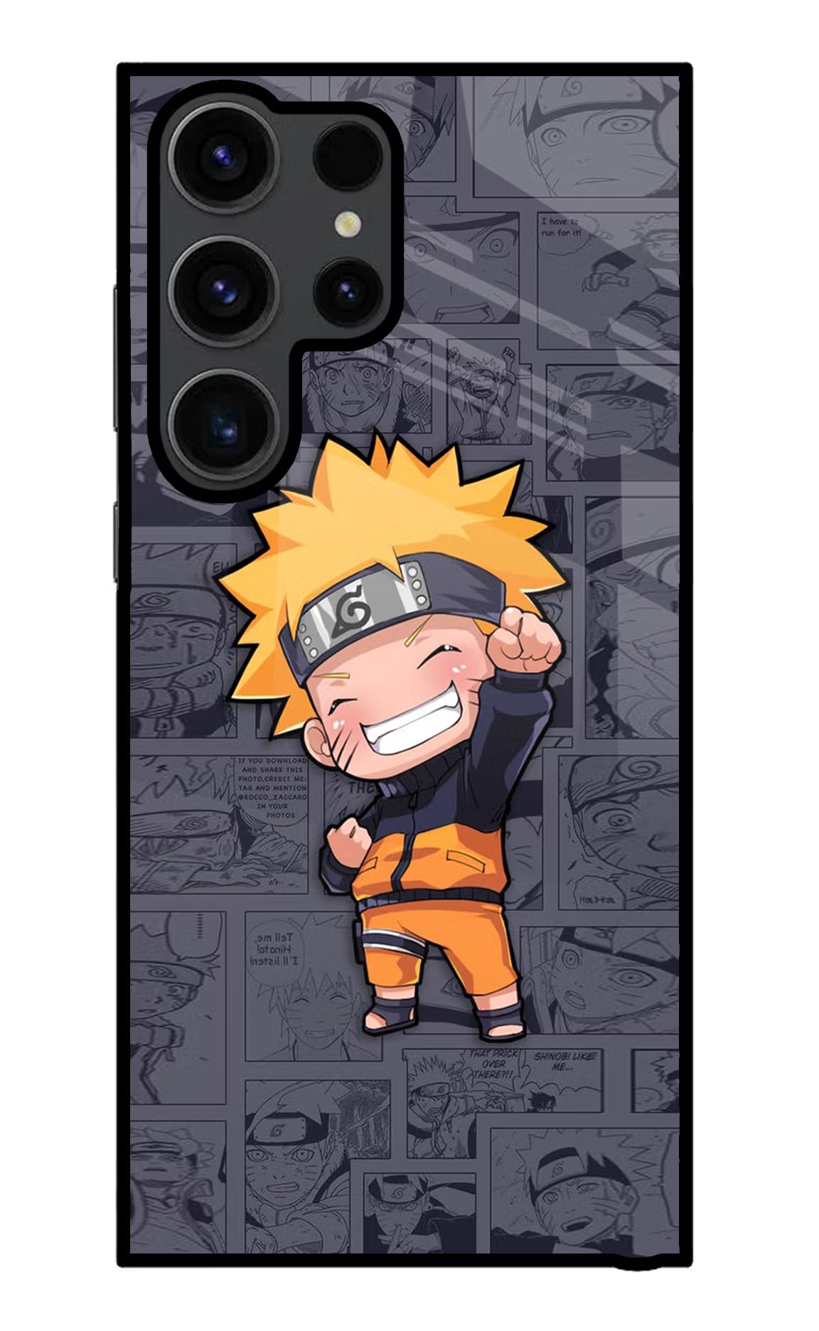 Chota Naruto Samsung S23 Ultra Glass Case Back Cover by Casekaro