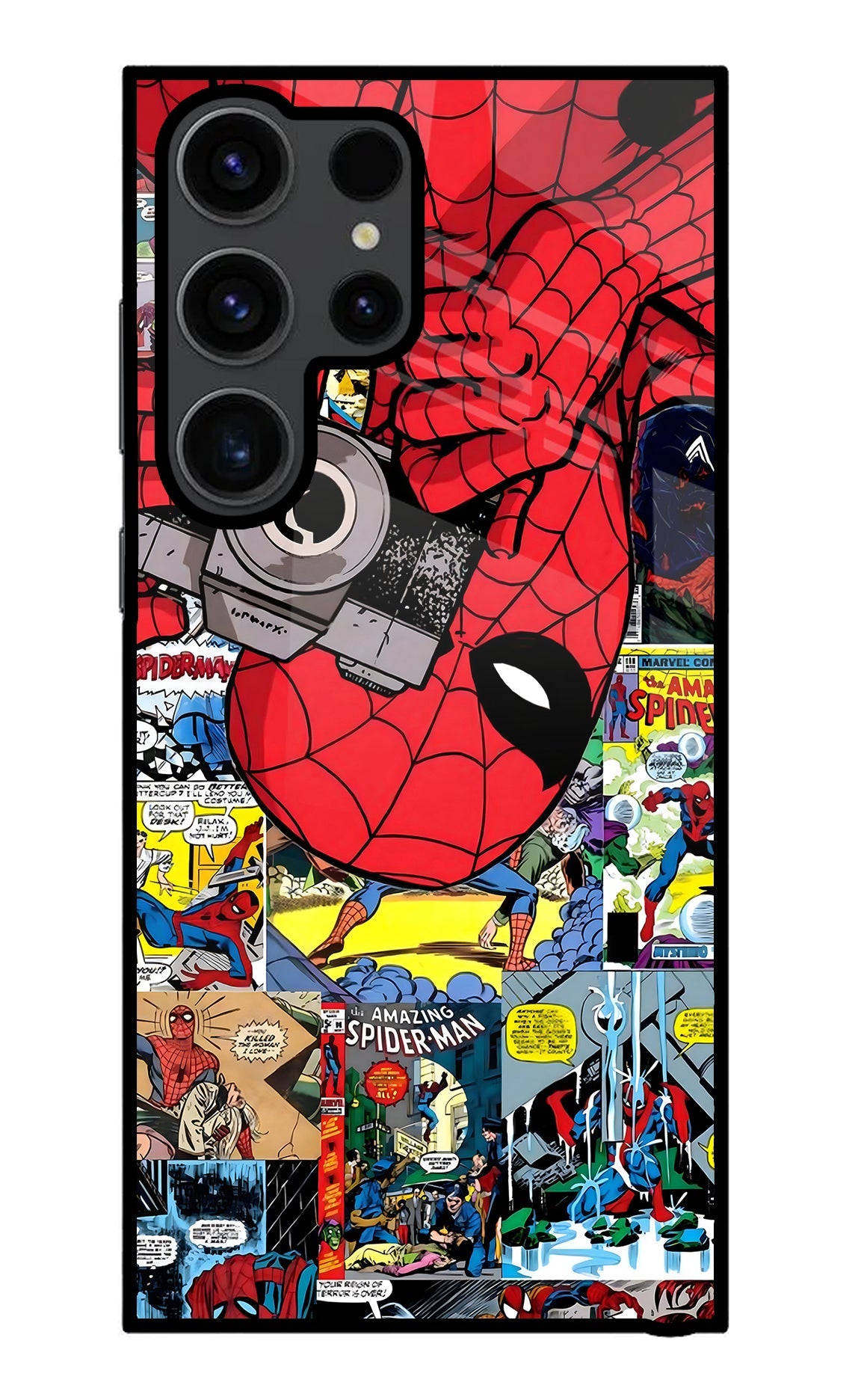 Spider Man Samsung S23 Ultra Glass Case