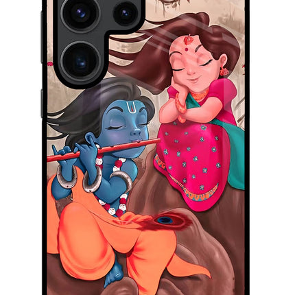 Radhe Krishna Samsung S23 Ultra Glass Case