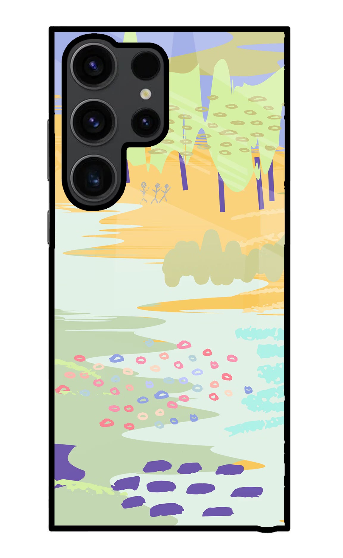 Scenery Samsung S23 Ultra Glass Case Back Cover by Casekaro