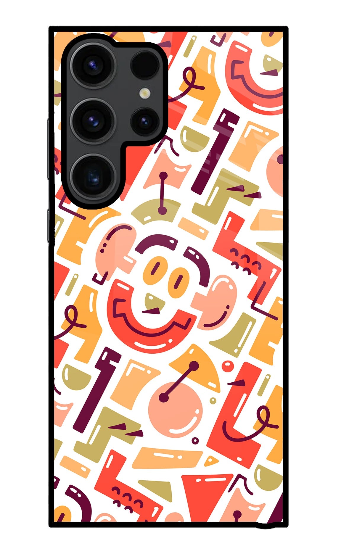 Doodle Pattern Samsung S23 Ultra Back Cover