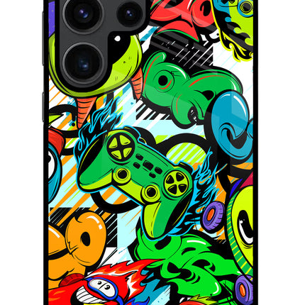 Game Doodle Samsung S23 Ultra Glass Case