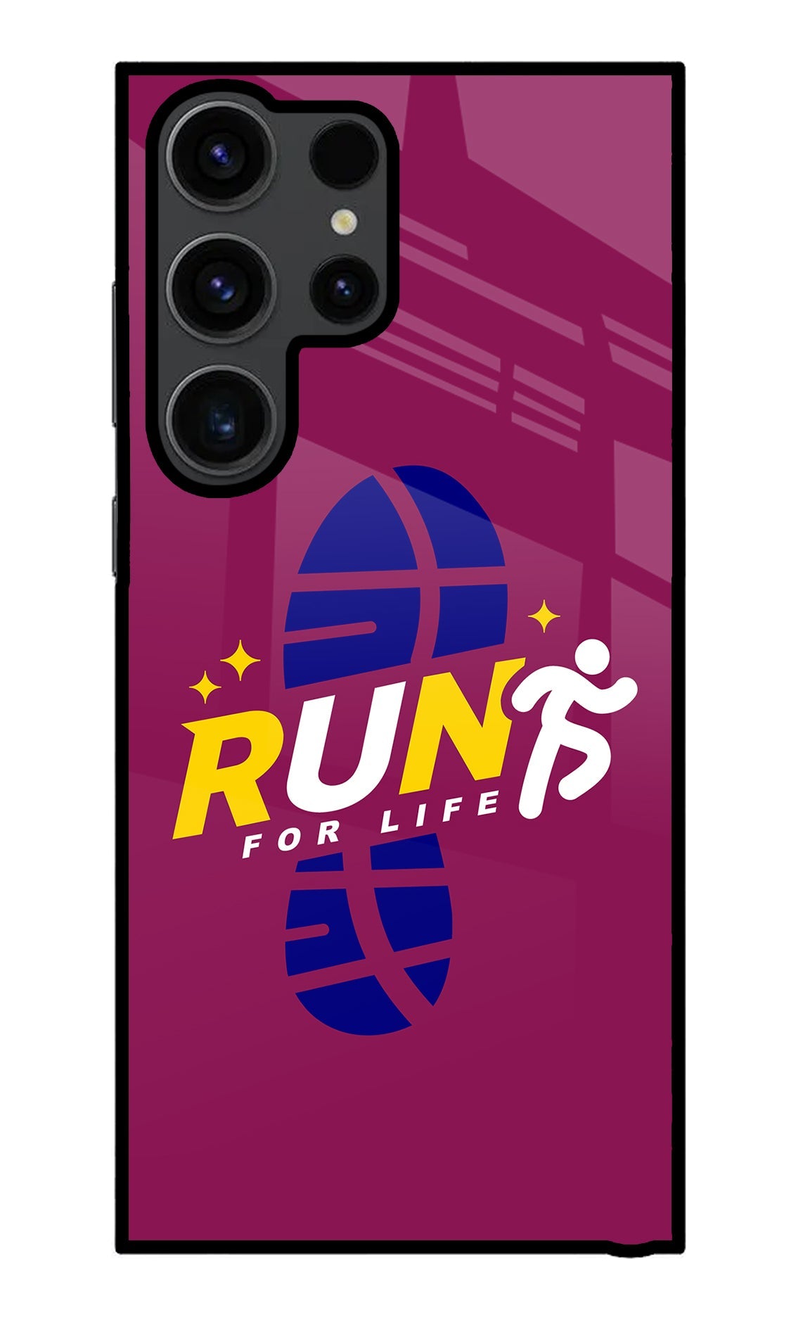 Run for Life Samsung S23 Ultra Glass Case