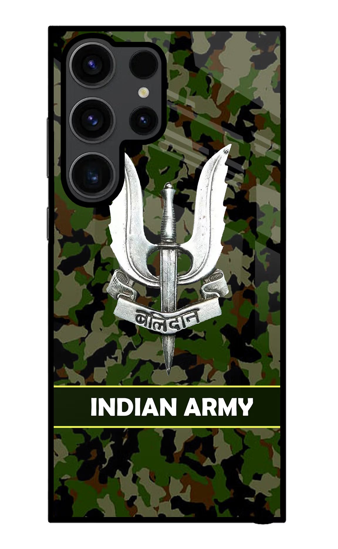 Balidan Indian Logo Samsung S23 Ultra Glass Case Back Cover by Casekaro