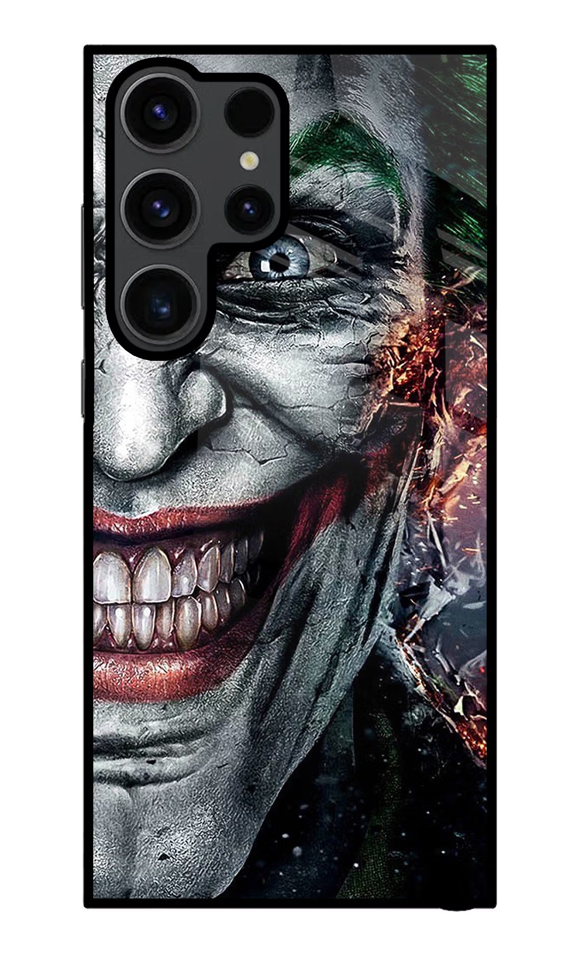 Joker Cam Samsung S23 Ultra Glass Case Back Cover by Casekaro
