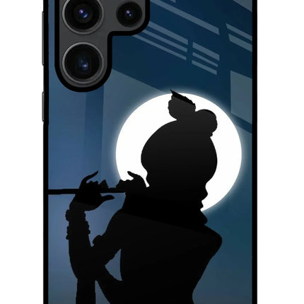 Shri Krishna Silhouette Samsung S23 Ultra Glass Case