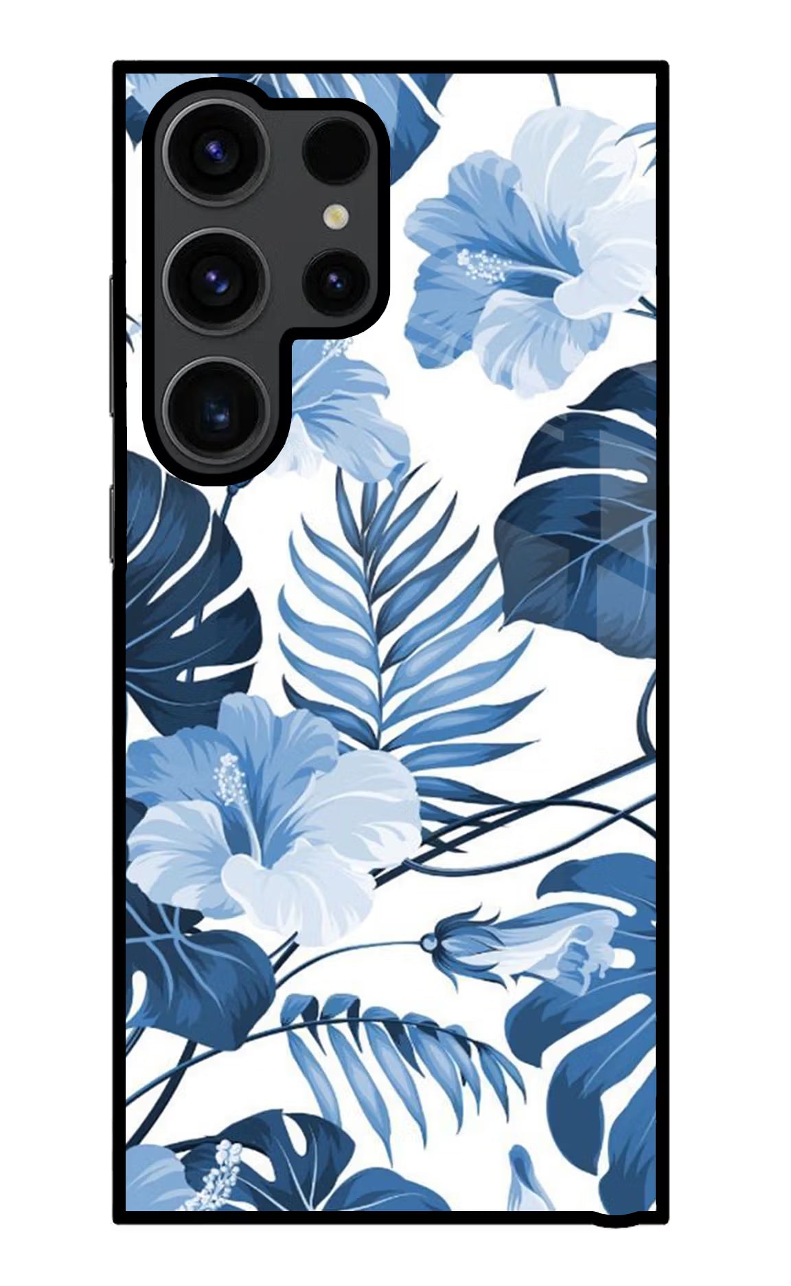 Fabric Art Samsung S23 Ultra Glass Case Back Cover by Casekaro