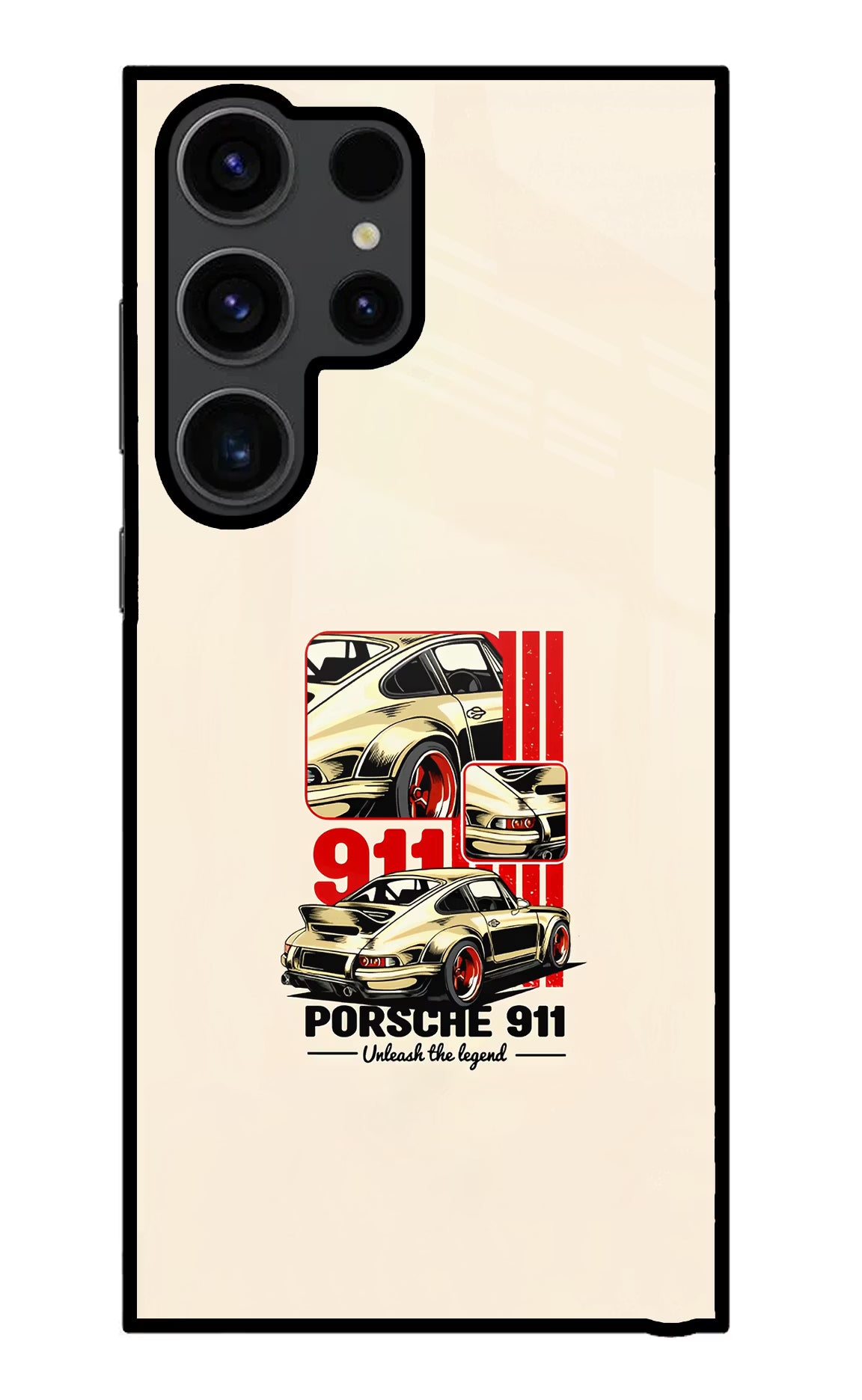 Classic Porsche 911 Samsung S23 Ultra Glass Case Back Cover by Casekaro