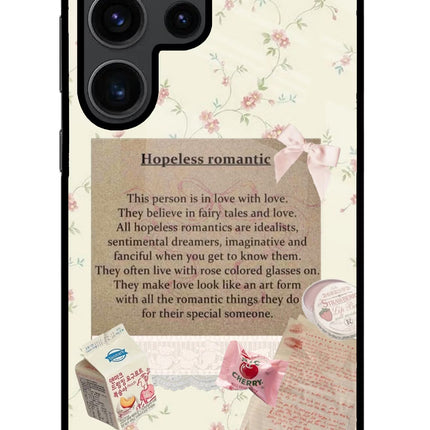 Hopeless Romantic Samsung S23 Ultra Glass Case