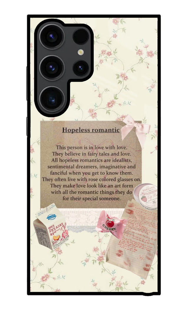 Hopeless Romantic Samsung S23 Ultra Glass Case