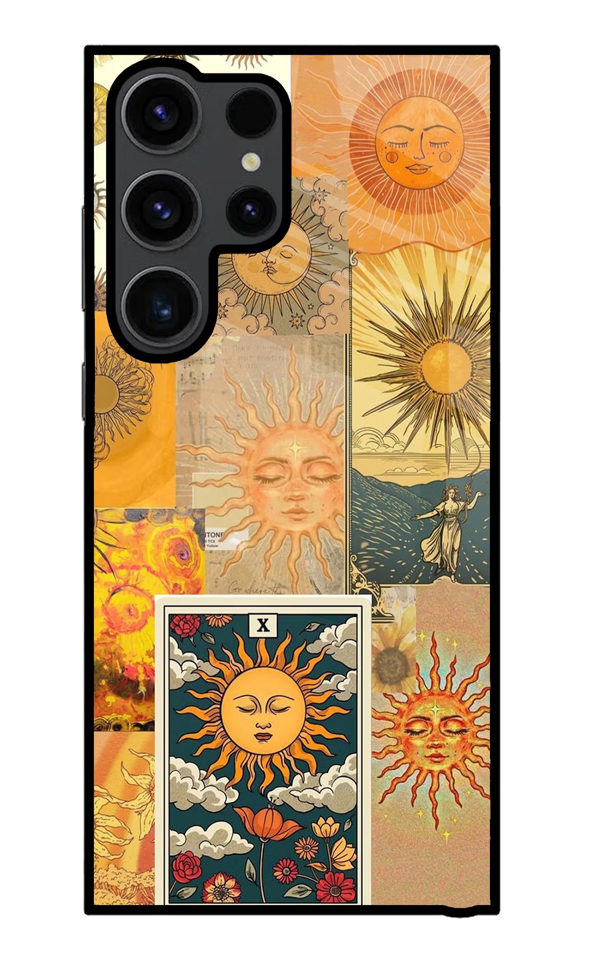 Sun Samsung S23 Ultra Glass Case Back Cover by Casekaro