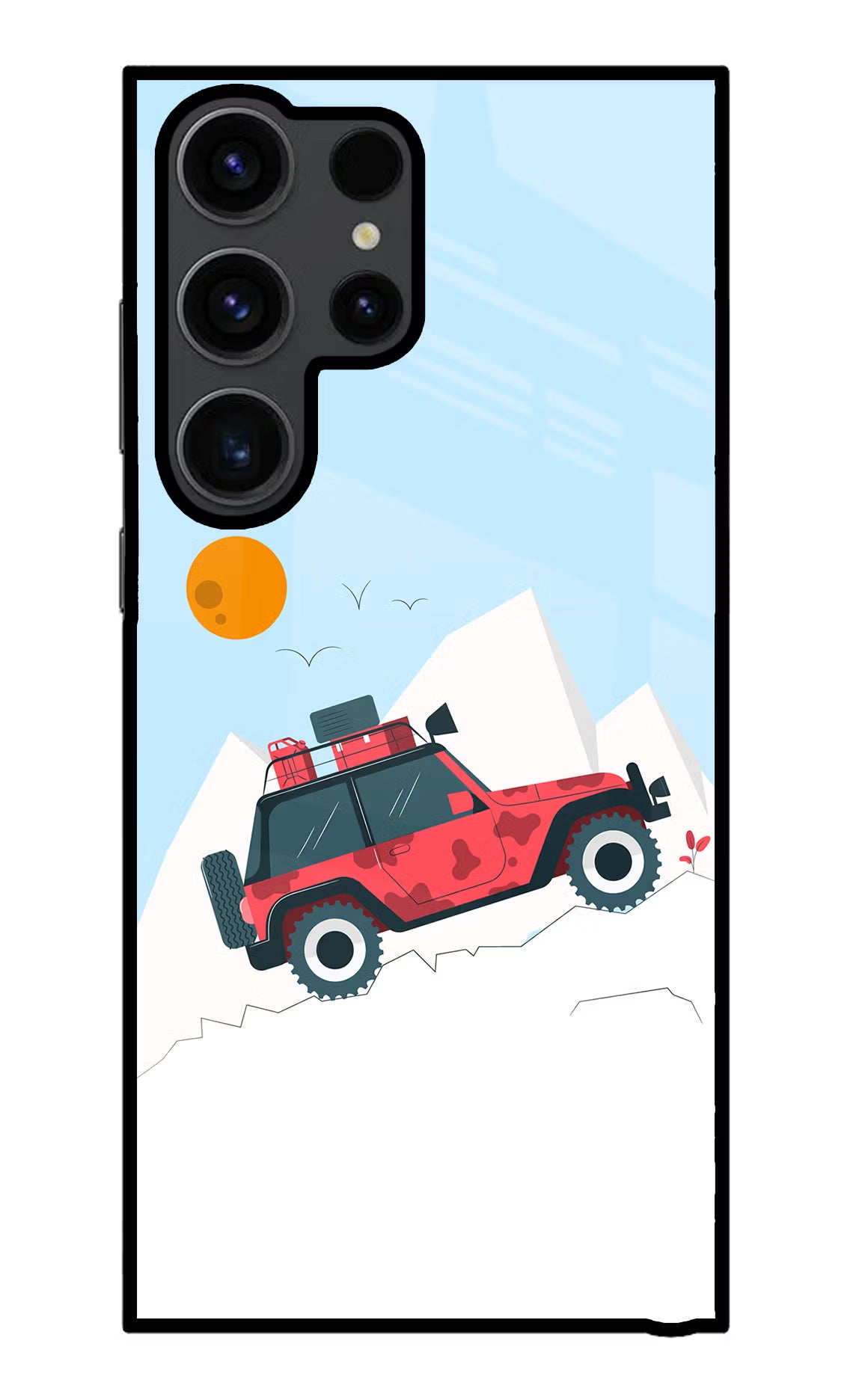 Mountain Trail Beast Samsung S23 Ultra Glass Case Back Cover by Casekaro