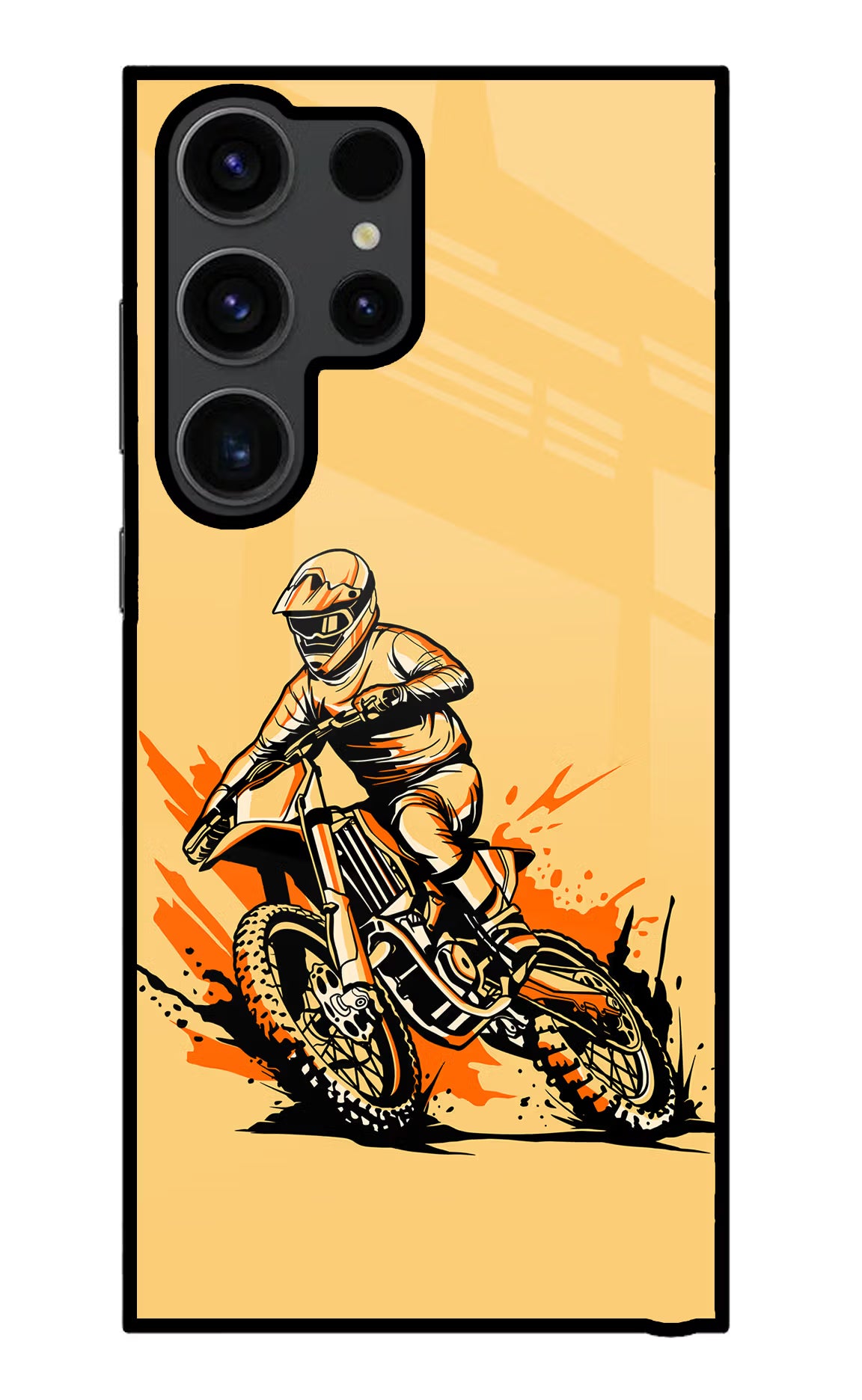 Off-Road Fury Samsung S23 Ultra Glass Case Back Cover by Casekaro