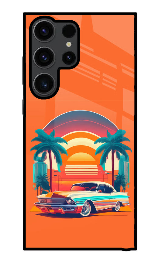 Palm Drive 80s Samsung S23 Ultra Glass Case