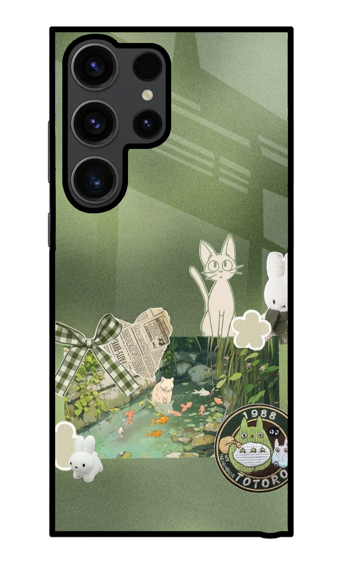 Aesthetic anime Samsung S23 Ultra Glass Case Back Cover by Casekaro