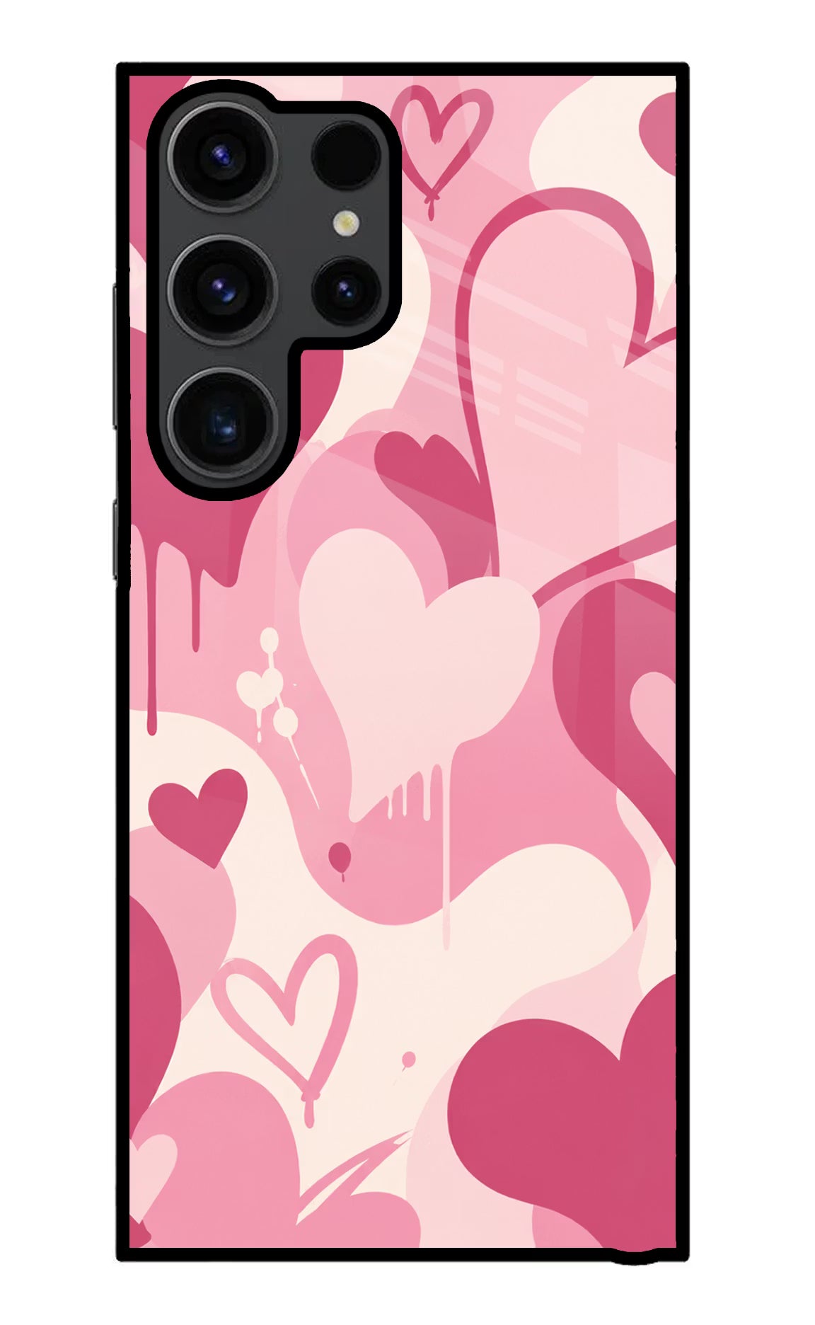 Hearty case Samsung S23 Ultra Glass Case Back Cover by Casekaro