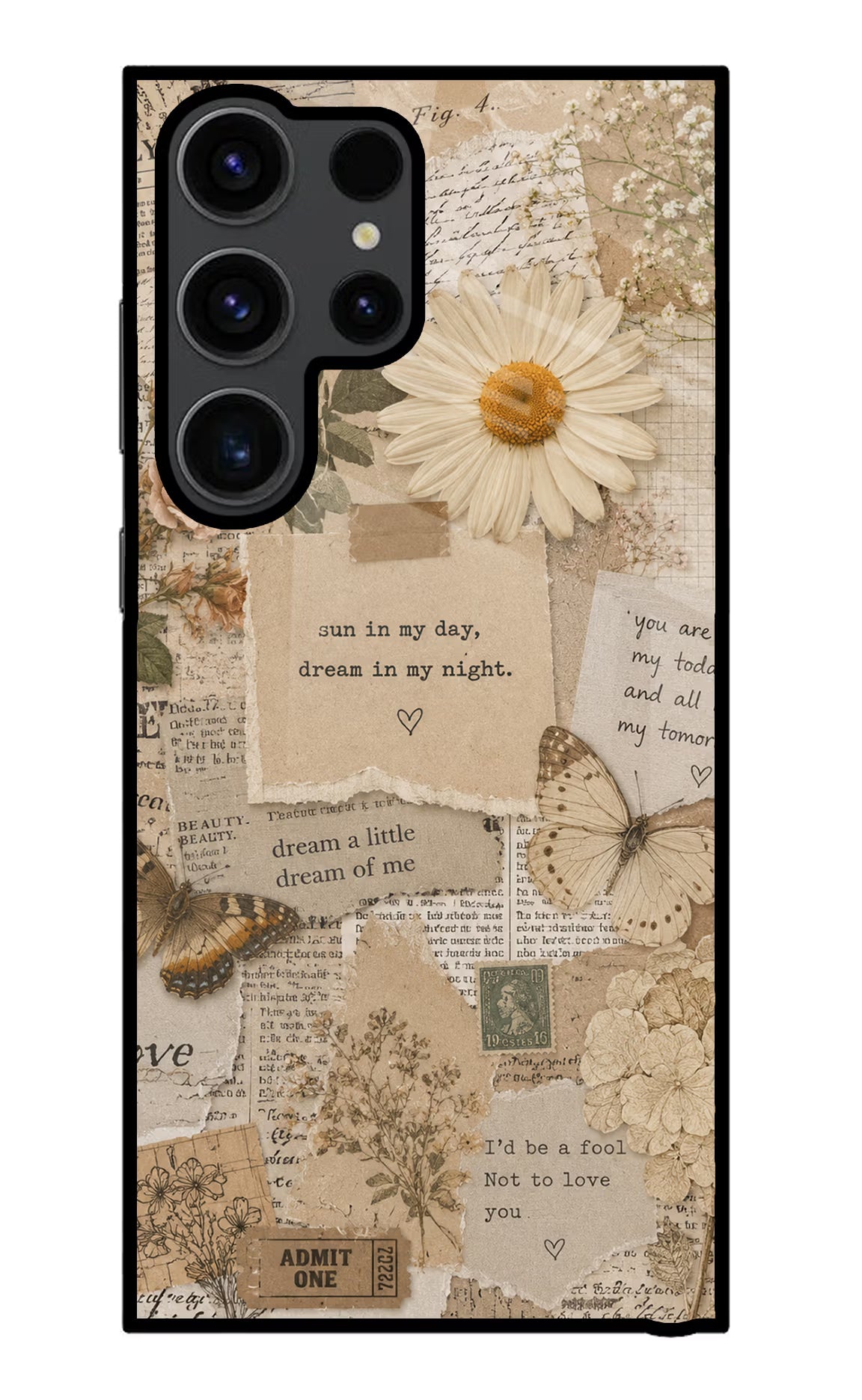 Vintage case Samsung S23 Ultra Glass Case