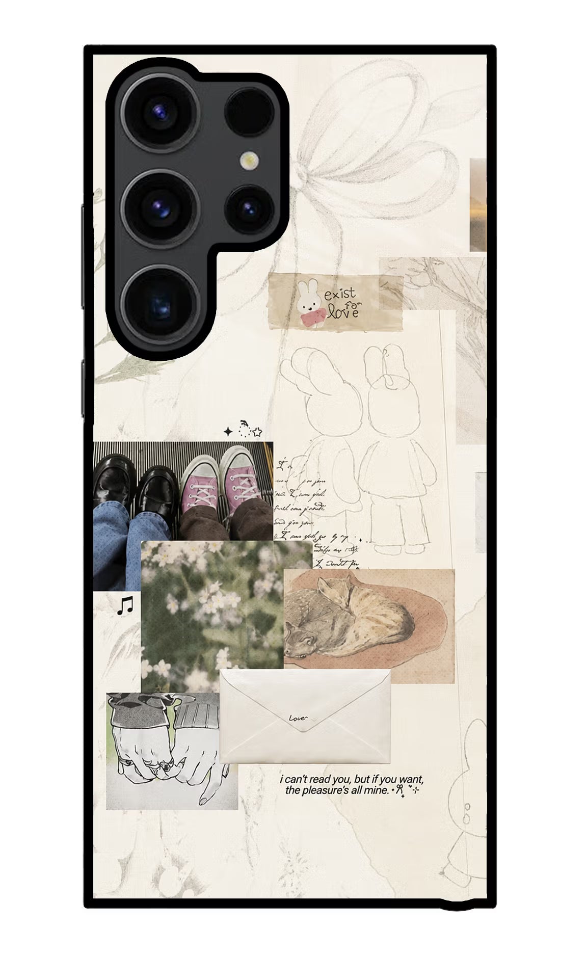 Soft Aesthetic Samsung S23 Ultra Glass Case