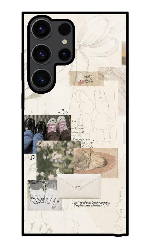 Soft Aesthetic Samsung S23 Ultra Glass Case