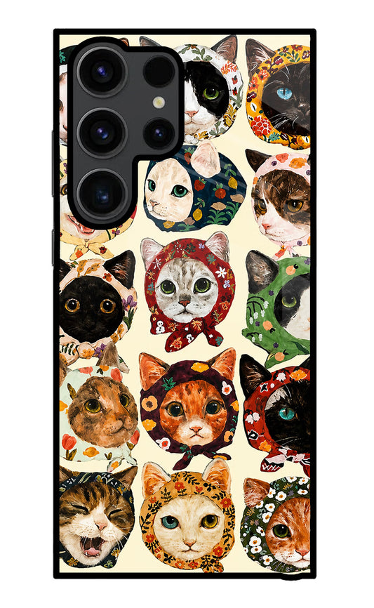 Cool Cat Samsung S23 Ultra Glass Case