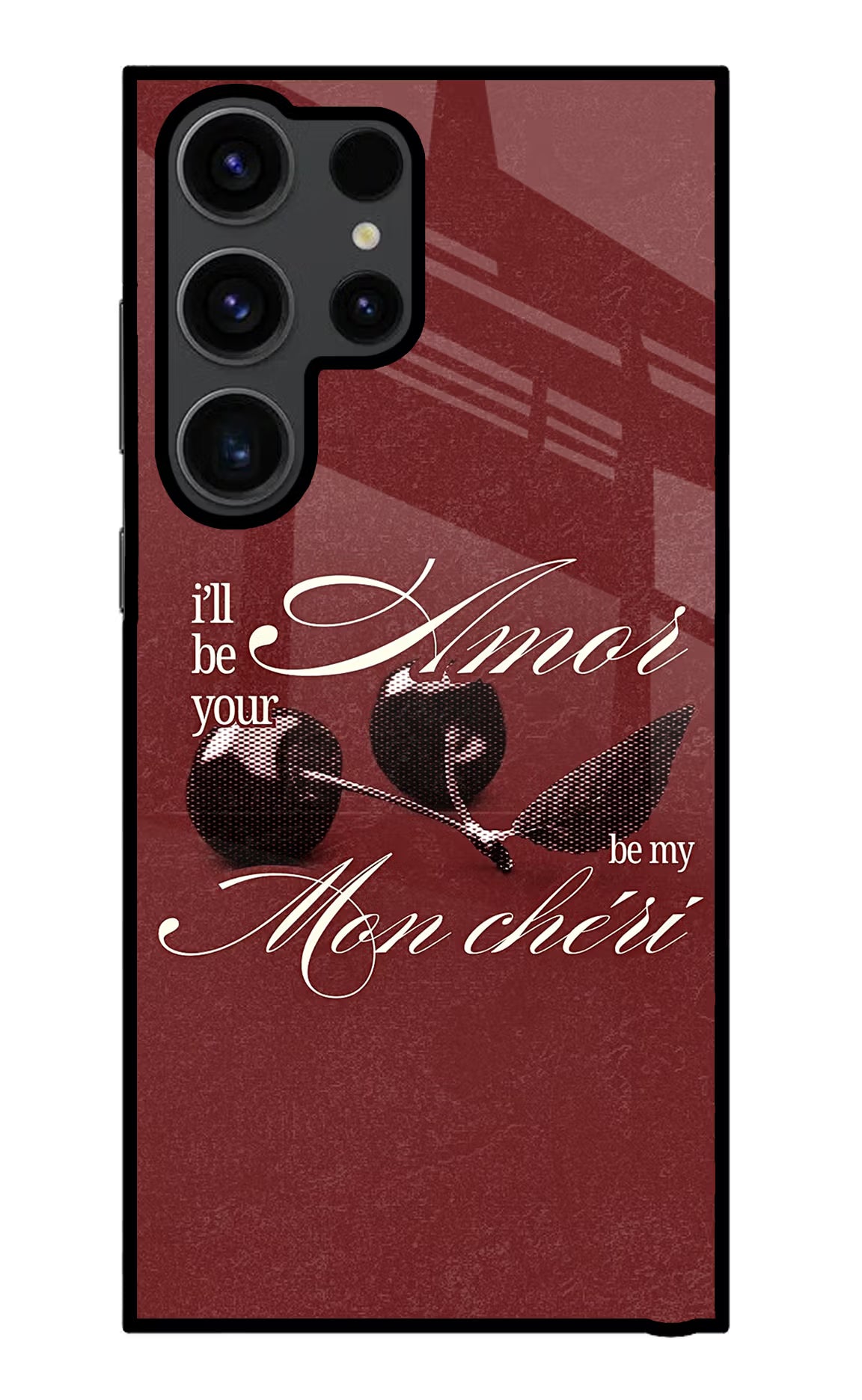 Velvet Cherry Samsung S23 Ultra Glass Case