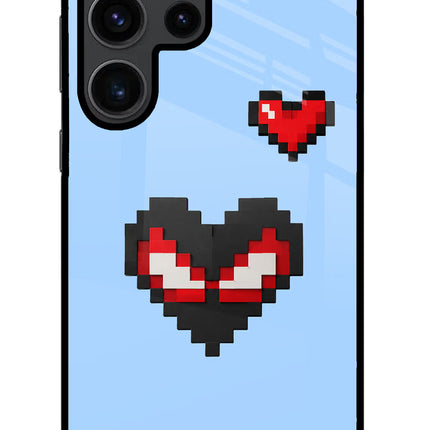 Peter Heart Samsung S23 Ultra Glass Case Back Cover by Casekaro