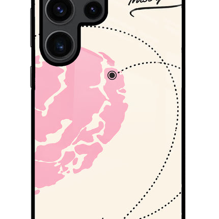 Miss Orbit Samsung S23 Ultra Glass Case Back Cover by Casekaro